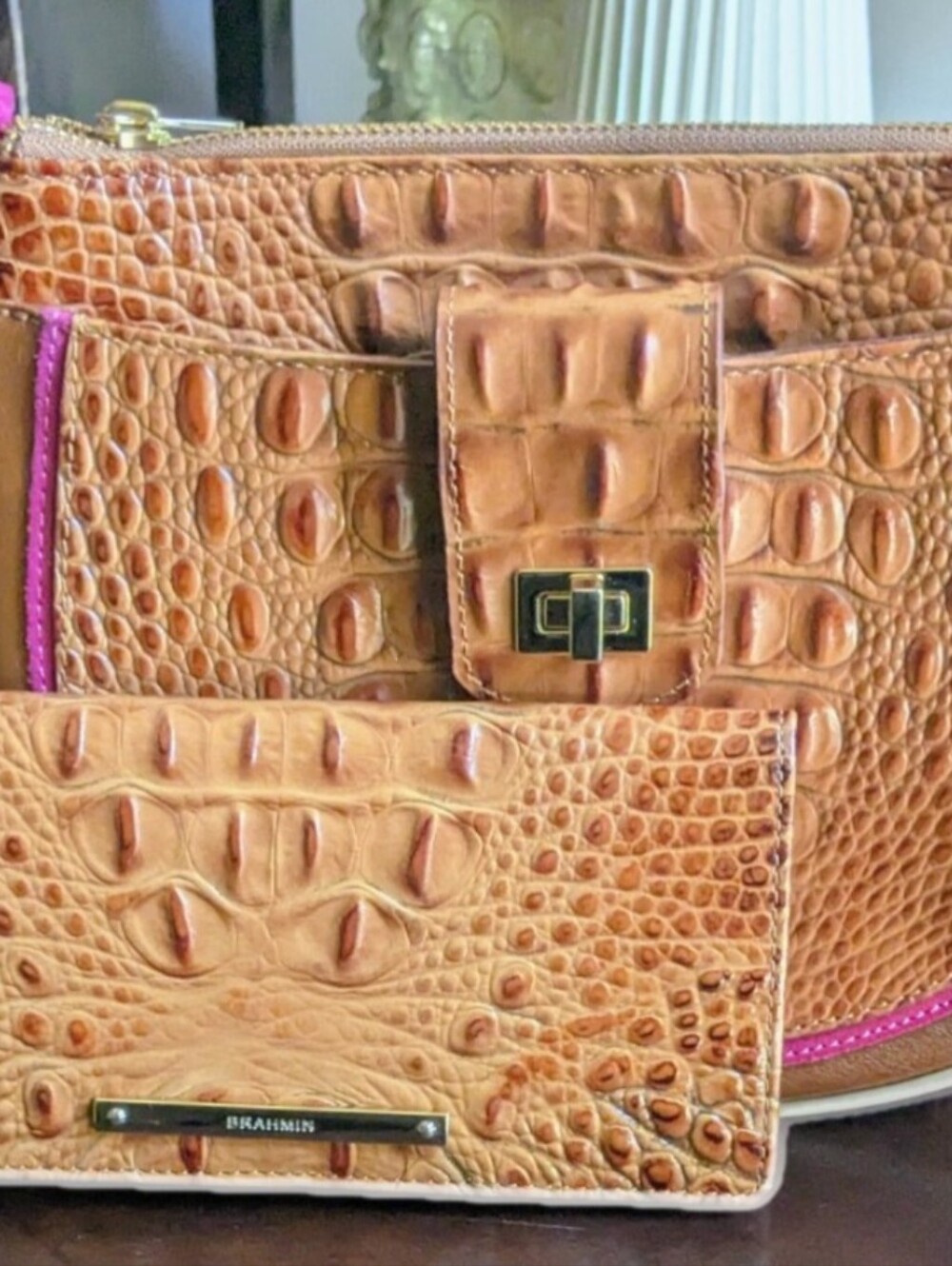 NWOT Brahmin And Wallet Set